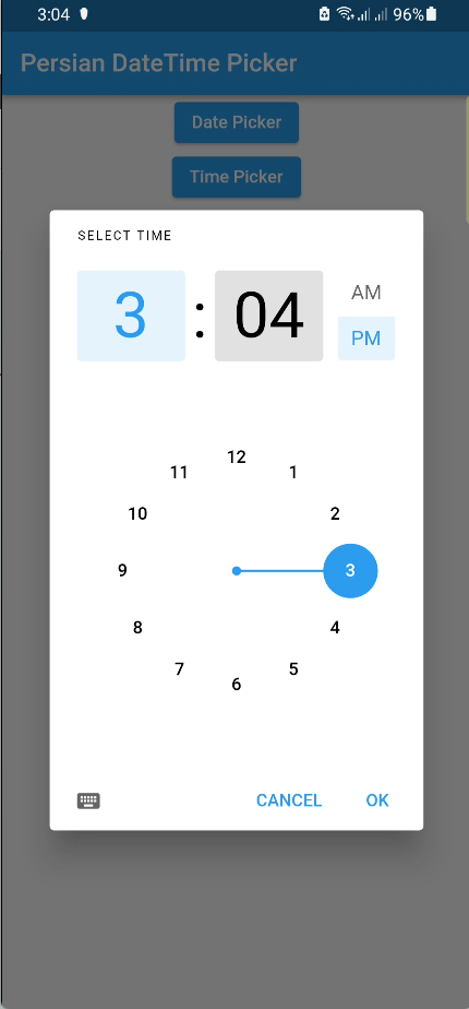 time picker